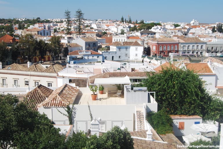 View over Tavira from the top of Misericórdia Church